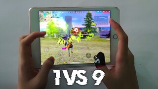 Handcam iPad Mini 5 | 1 Vs 9 Clear Tháp Đồng Hồ Trên Map