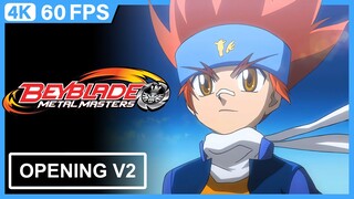 Metal Fight Beyblade: Baku (Beyblade Metal Masters) Opening V2 [4K 60FPS AI Remastered]