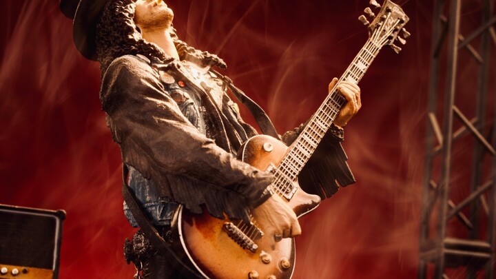 Filmed a slash rock scene with toys at home?