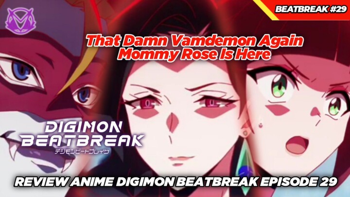 Main Ucing Sumput Bareng Fans Vamdemon! Mamah Rose?! Review Anime Digimon Beatbreak Episode 29
