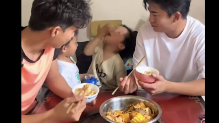 “Contacts Has Its Own Single-Parent Track 02: Two Dads Raising Three Kids” (AI)