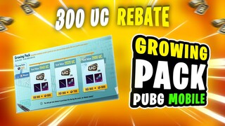 GROWING PACK NEW EVENT PUBG MOBILE | GET 300 UC REBATE | GET FREE M24 IN GROWING PACK | NEW EVENT