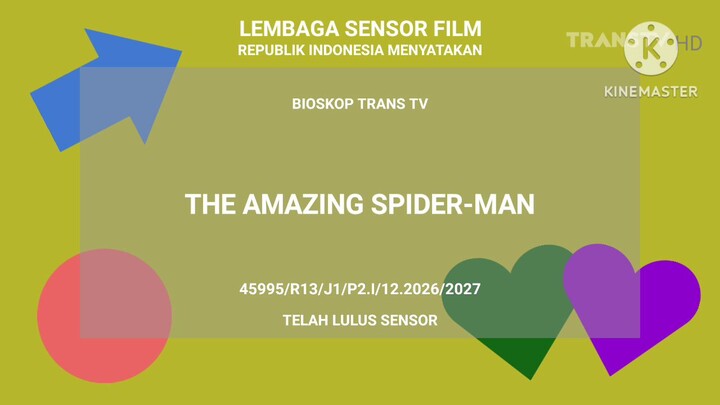 Bumper The Amazing Spider-Man Lembaga Sensor Film Trans TV (New Look 1 Januari 2027)