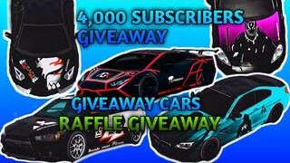 4,000 SUBSCRIBERS RAFFLE GIVEAWAY