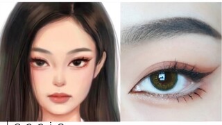 Jennie奶凶漫画眼妆仿妆教程/教你徒手改变眼型「雨萌」