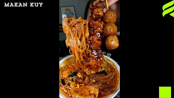 mie malatang dan bakso bakar #asmr #makananpedas #fyp #noodles #mukbangvideo