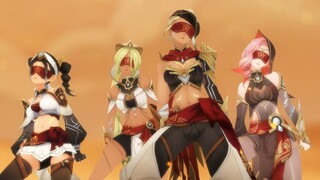 【MMD Setan Asli*4K】✦MATIKAN✦Girl Group berlapis emas✦