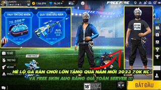 Free Fire | Gà rán hé lộ quà sự kiện năm mới tết dương 70k kim cương và Free skin AUG toàn server