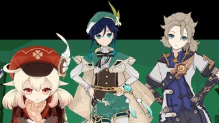 [MMD 3D] Diluc, Venti, Klee, Eula, Albedo