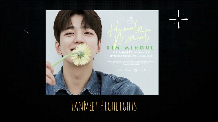 Heavenly Idol - 김민규 Kim MinGue Manila Fan Meet ❤️