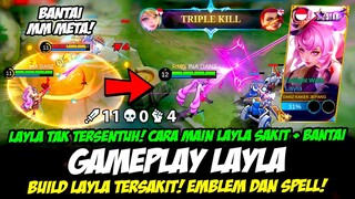 GAMEPLAY LAYLA STARLIGHT SKIN ❗ EMBLEM LAYLA & BUILD LAYLA TERSAKIT 2023 ❗ TUTORIAL LAYLA TERBARU