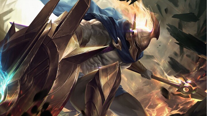 【英雄联盟/高燃】不屈之枪，刺破天界。潘森——天神已死 凡人永在！