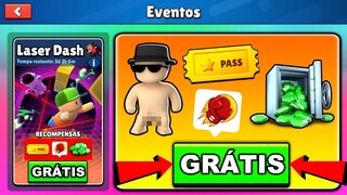😱 CHEGOU EVENTOS DA NOVA ATUALIZAÇÃO COM SKINS E GEMAS GRÁTIS NO STUMBLE GUYS 0.45.3