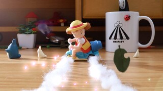 [My Neighbor Totoro] Animasi Stop-motion丨Xiaomei membuat ulang adegan pengereman Akira yang terkenal