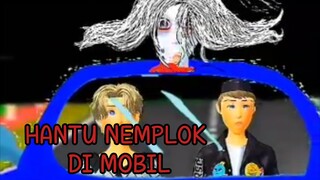 hantu nemplok di mobil || cerita hantu versi zepeto