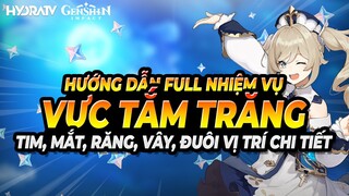 Genshin Impact Full Nhiệm Vụ: Vực Tắm Trăng, Vị Trí & Cách Giải Mắt, Tim, Răng, Đuôi, Vây Watasumi