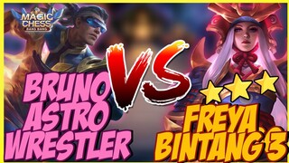 MADUN ASTRO WRESTLER VS 3 STAR FREYA ! MAGIC CHESS