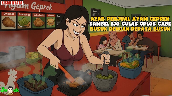 AZAB PENJUAL AYAM GEPREK SAMBEL IJO CULAS OPLOS CABAI BUSUK DENGAN PEPAYA BUSUK