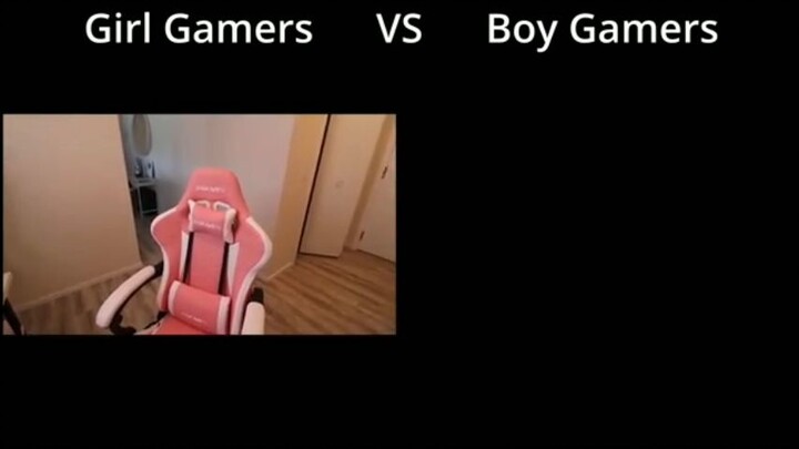 Gaming chair (girl gamers😁 vs boy gamers😂)