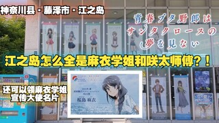 江之岛满大街都是青春猪头少年的主角旗！！【青春猪头少年联动圣地巡礼①江之岛篇】