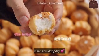 Làm món bánh su kem mini siêu hấp dẫn 😍