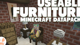 เฟอร์นิเจอร์ที่ใช้งานได้ในมายคราฟ! ตู้โชว์ Minecraft Datapack เฟอร์นิเจอร์