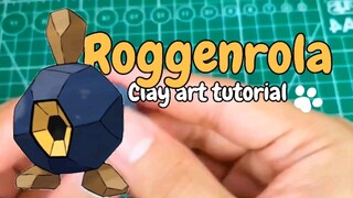 Roggenrola clay art tutorial.