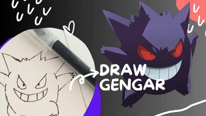 Speed Drawing Gengar | Pokémon Art