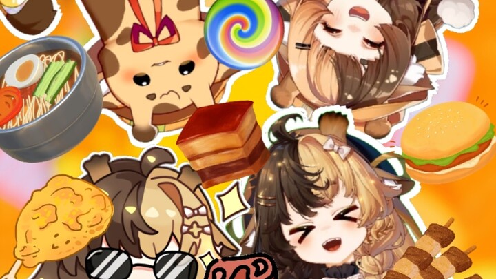 I rarely use "a snack street" to describe a virtual anchor... [Lulu Orihara]