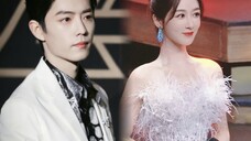 How much does Xiao Zhan like Yang Zi? Yang Zi showed off her sexy one-shoulder dress, and Xiao Zhan'