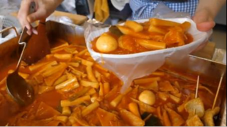 Làm đồ ăn nhẹ gọn gàng và ngăn nắp - tteokbokki cay, bánh su, bánh cá, tempur #amthuc #monngon