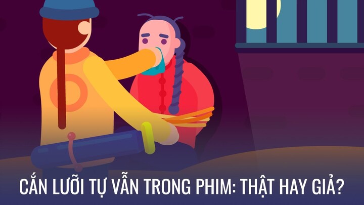 Cắn lưỡi tự vẫn trong phim: Thật hay giả?