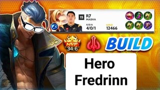 Meta Baru Hero Fredrinn Mode Build M4 Mobile Legends 🔥