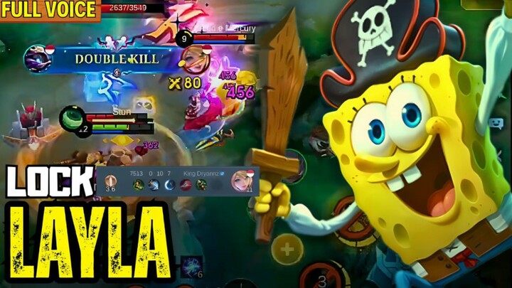 CYCLOPS BOMBARDIR LAYLA SAMPAI KE BASE 😅+ BUILD CYCLOPS TERSAKIT. MLBB