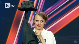 2025年保加利亚达人秀Arina Šilo 的精彩哑剧表演： 无言的情感故事。#哑剧 #女性 #震撼 #共鸣 #solo