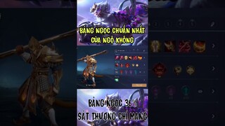Chia sẽ Bảng Ngọc Ngộ Không Chuẩn và Mạnh nhất liên quân #shorts