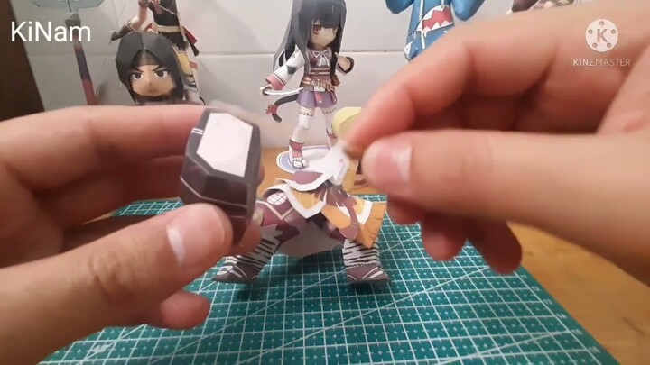 Mô hình giấy samurai chipi 2