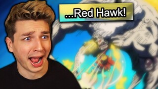 GUM GUM RED HAWK!! (one piece reaction)