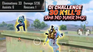 DiChallenge 30 K1LL sama Pro Player PMGC ?! tapi kok begini jadinya sampe 5000 damage! - PUBG MOBILE