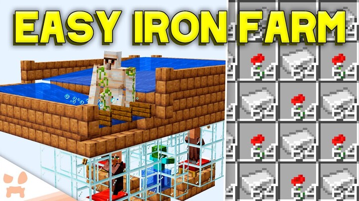 MINECRAFT 1.19+ IRON FARM TUTORIAL | Easy, Efficient