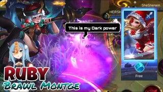 When Top Global Ruby plays Brawl | Test Ping with the Squad | ikanji Gaming | Mobile Legend√