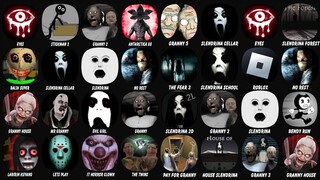 Eyes - The Horror game, Stickman Jaibreak 2, Granny Chapter Two, Antarctica 88, Baldi...