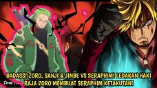 AKHIRNYA ZORO, SANJI & JINBEI BERTARUNG SERIUS! LEDAKAN HAKI RAJA ZORO BUAT S HAWK TAKUT! ONE PIECE