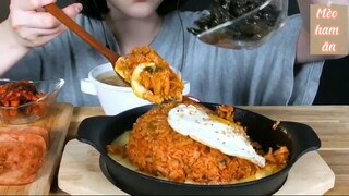 Cơm chiên kim chi phô mai rong biển và thịt nguội 2 #amthuc