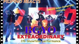 [FILIPINO REACTION VIDEO] ||  🇵🇭  BGYO performs 'Extraordinary' | It's Showtime