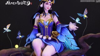 It took a year, finally! Made a glowing Diaochan figure (positive optimization) [Sorrow]