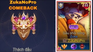 TOP 1 Zuka - ZukaNoPro COMEBACK Quẩy Rank Thách Đấu 205 Sao Đụng Độ TEAM BOX GAMING Cực Căng