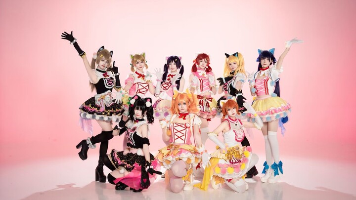 【Wuhan Nine】Sembilan kucing super imut dengan kuncir kuda kembar 🎀Konser Paradise/Paradise Live【Love
