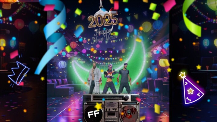 Happy  New Year -2025 | BDM FF | bdmff | The 1 Series