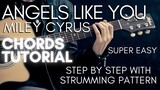 Miley Cyrus - Angels Like You Chords(Guitar Tutorial)